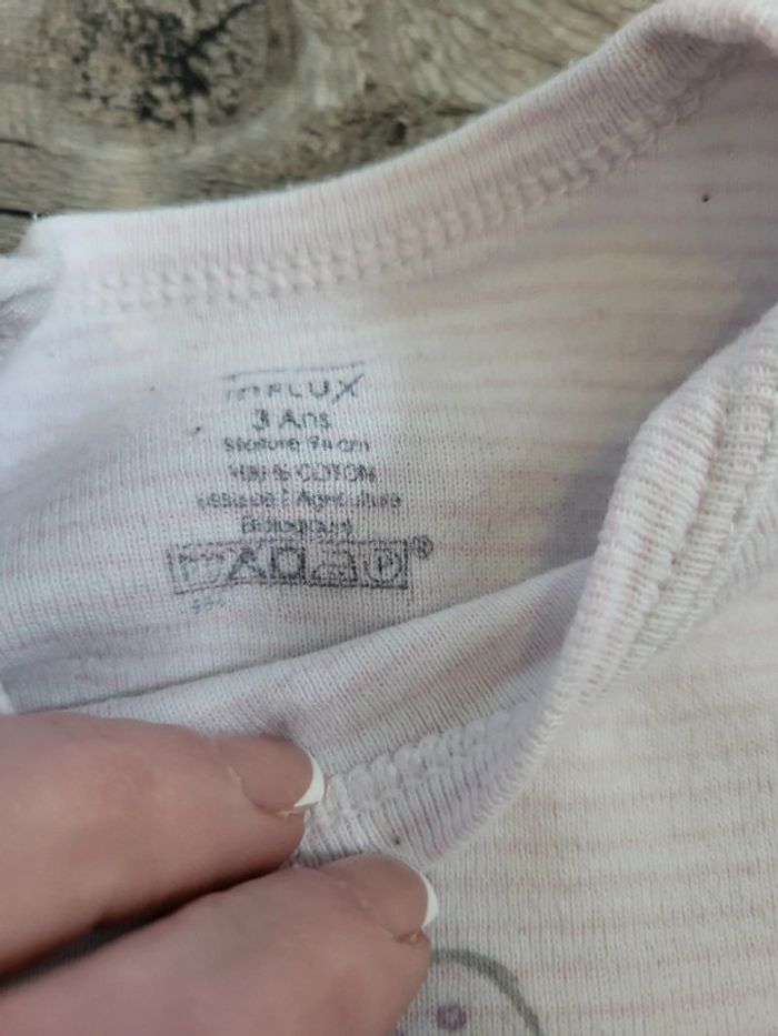 T-shirt ML fille 3 ans Influx - photo numéro 2