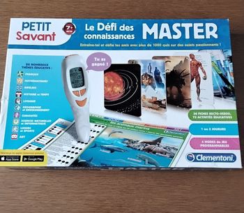 Jeu  ,Le défi  des  connaissances  ,Master  ,72 fiches éducative  ,Clementoni,  7 ans et plus 