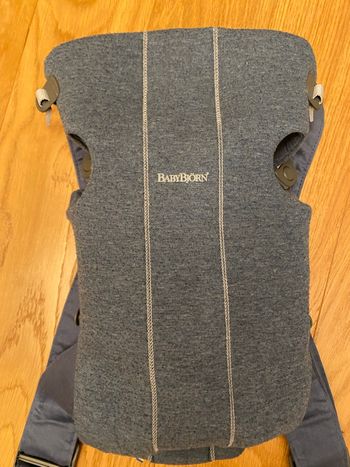 Porte-bébé Babybjorn Mini Jersey 3D bleu chiné