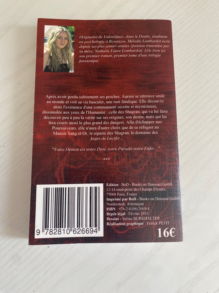 Livre Les anges de Lucifer Melodie Lombardot - photo numéro 2