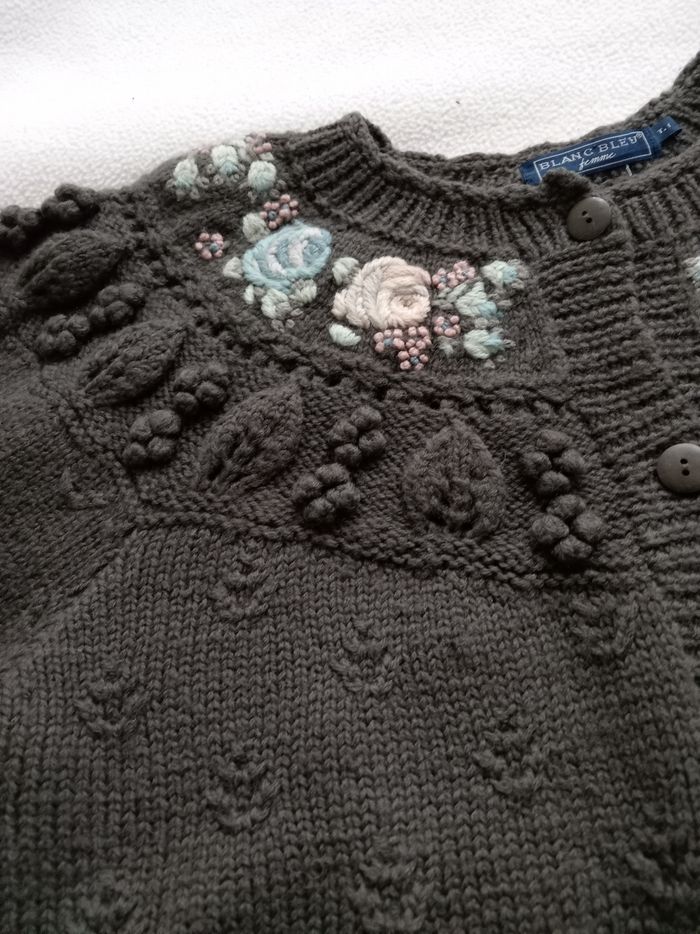 Cardigan Vintage 100% laine - photo numéro 4