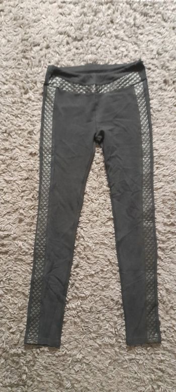 Pantalon slim avec bande simili cuir