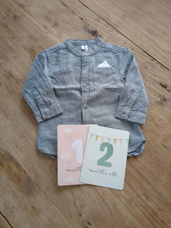 Chemise grise orchestra 12mois