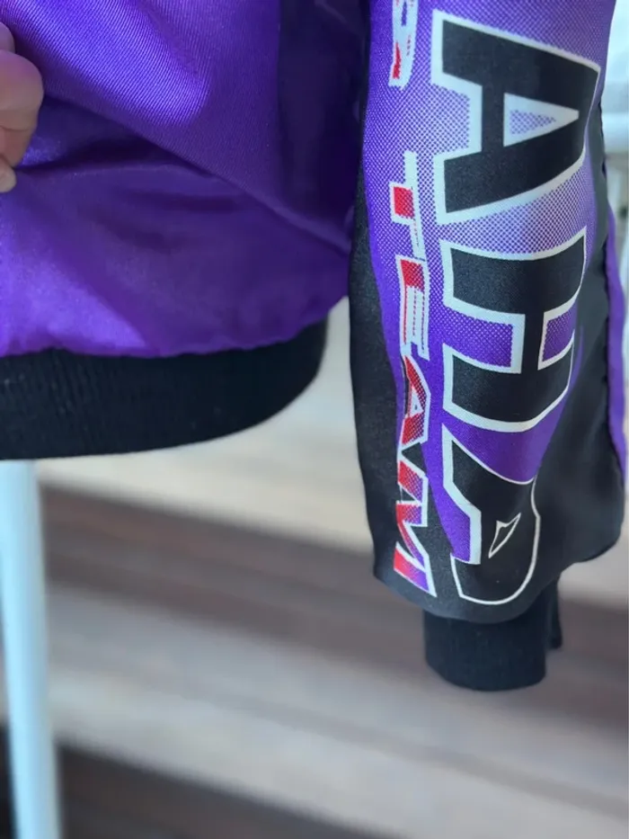 Veste de moto racing Yamaha by Kenny violet et noir taille XS/S oversize unisex - photo numéro 13