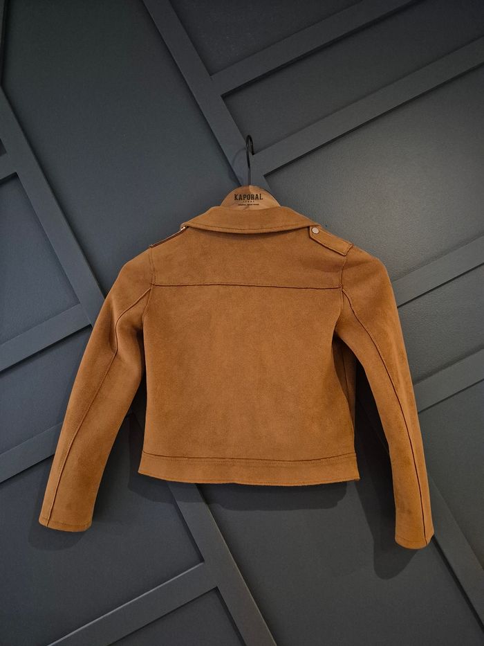Veste 'cuir' retourné Kiabi 10 ans - photo numéro 2