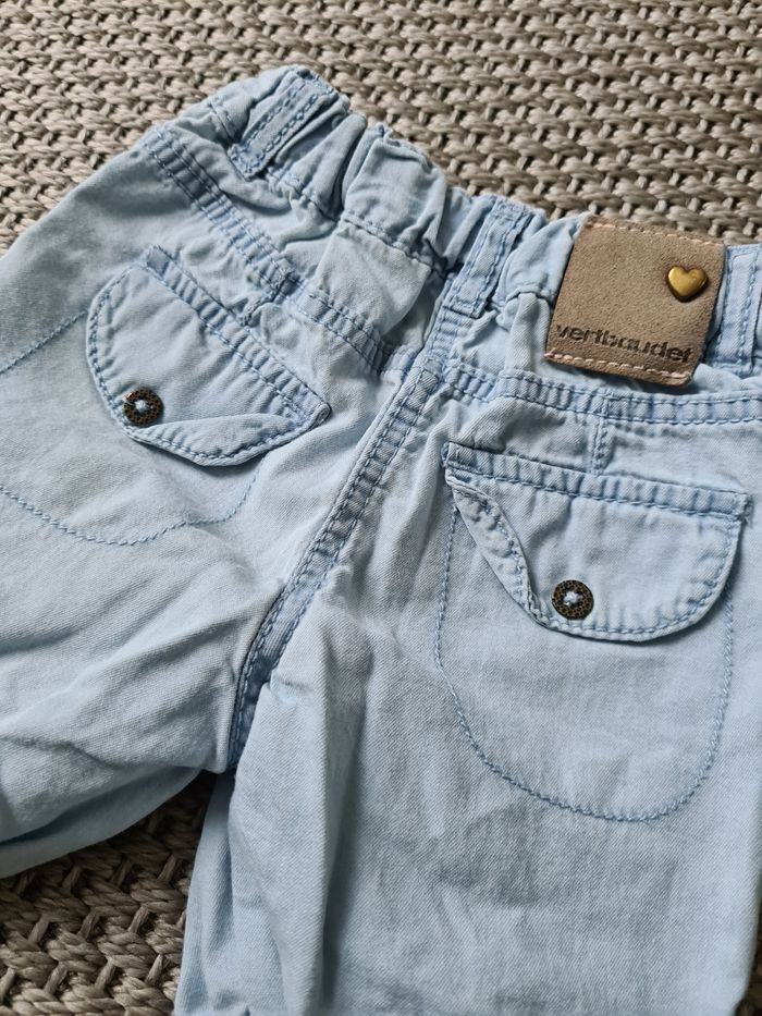 Short jean léger bleu clair mixte - 9 mois - photo numéro 9