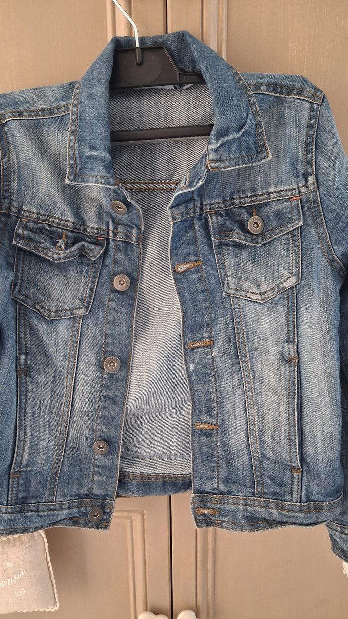 Jolie veste en jean bleu 10 ans nky - photo numéro 2