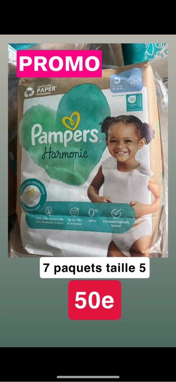 pampers harmonie taille 5