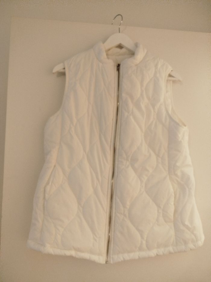 Doudoune sans manches blanche - photo numéro 4