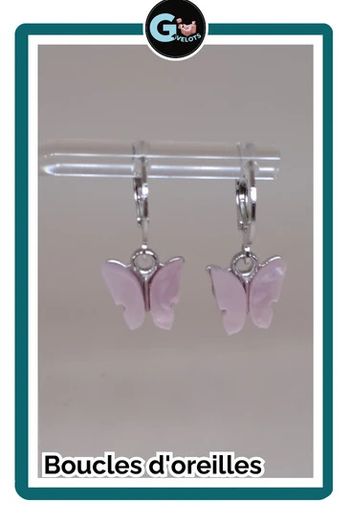 🦚Boucles d'oreilles papillon