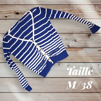 💙🩵 Gilet fin marinière – Pimkie – Taille M 🩵💙