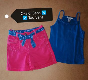 Short et débardeur 3ans Okaidi Tao