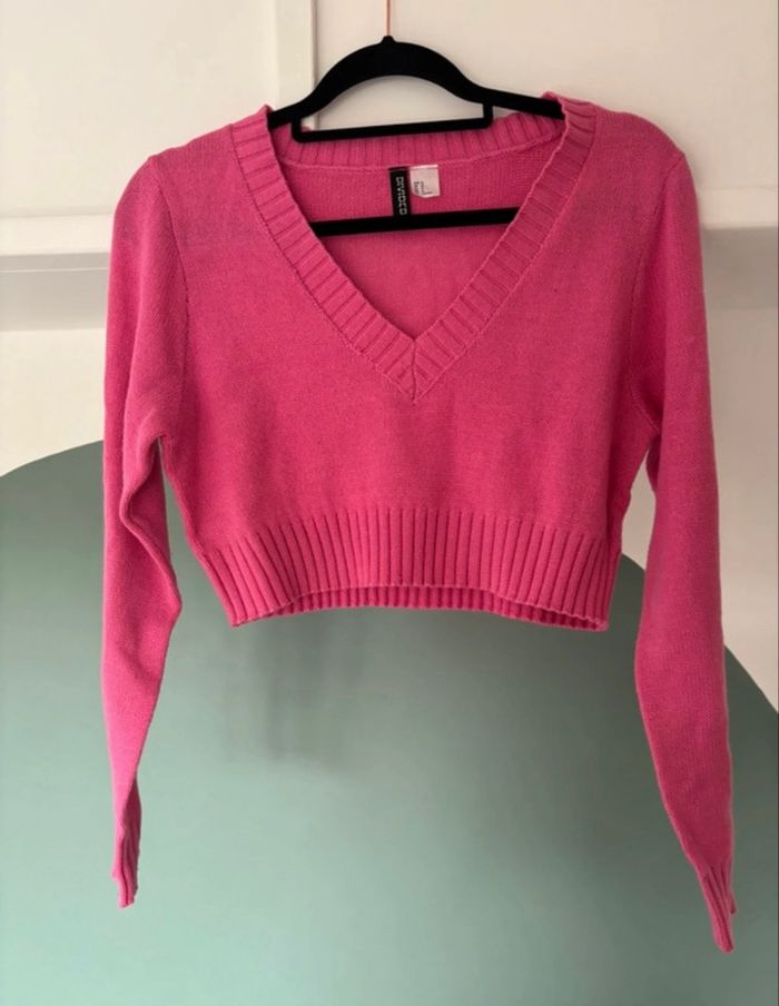 Pull court rose - photo numéro 1