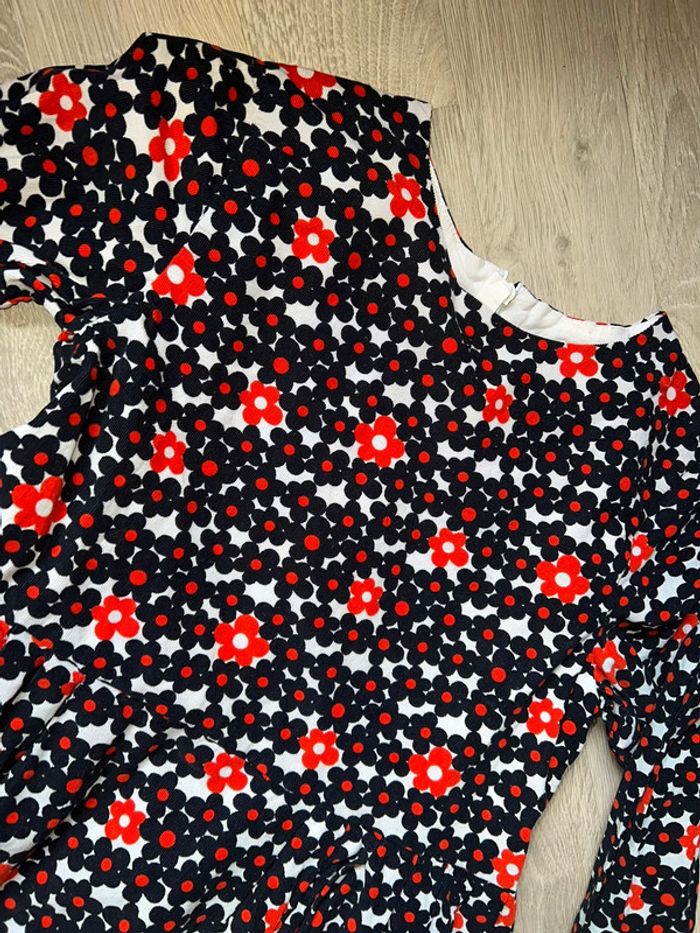 Ensemble Robe jacadi velours hiver fleurs 12 ans chaussettes hautes 35-38 - photo numéro 8