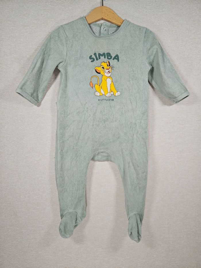 Pyjama velour disney simbas 12 mois