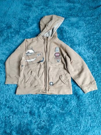 Gilet Cars marron 5-6ans