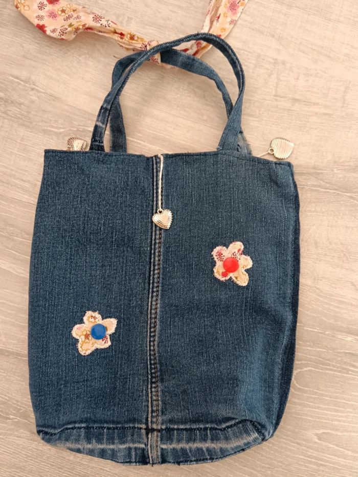 Sac en jeans fillette - photo numéro 2