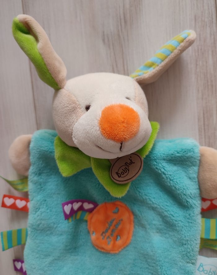 Doudou chien Baby Nat collection Zetik amour neuf - photo numéro 2