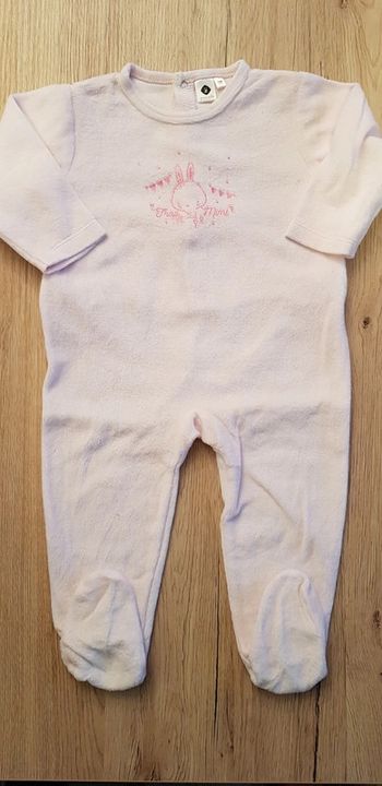 Pyjama velour bébé fille