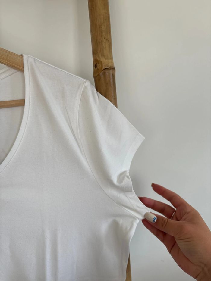 t-shirt blanc C&A taille M - photo numéro 4