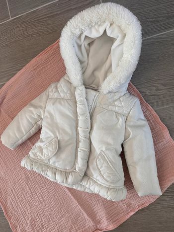 Doudoune blanche nacrée