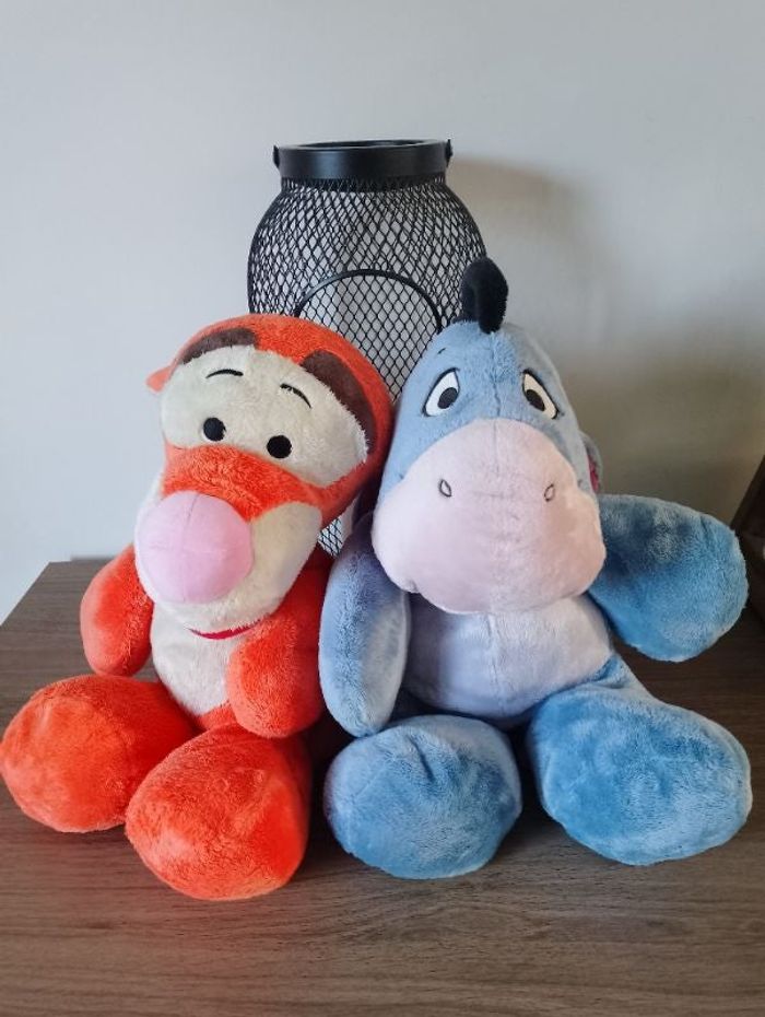 Peluches Tigrou et Bourriquet