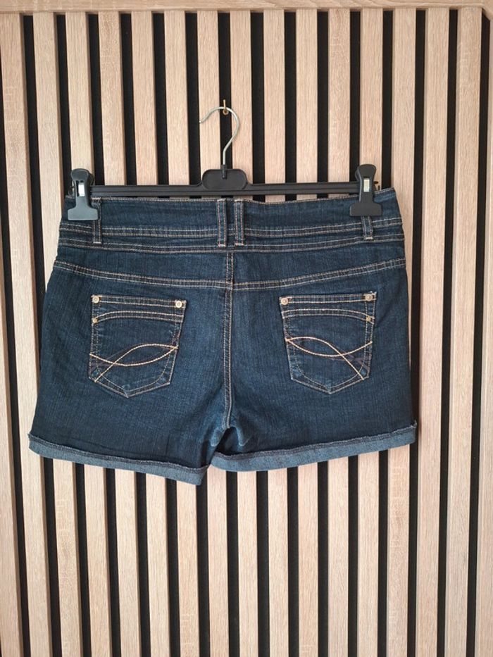 Short en jean marine New Look T 42 - photo numéro 4