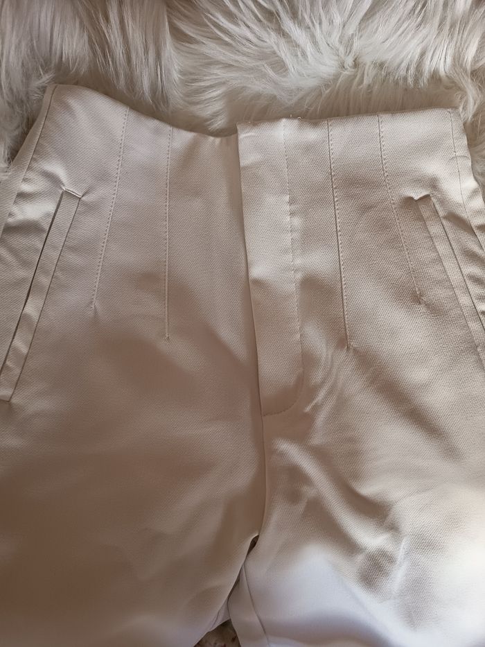 Pantalon a pince blanc stradivarius - photo numéro 4