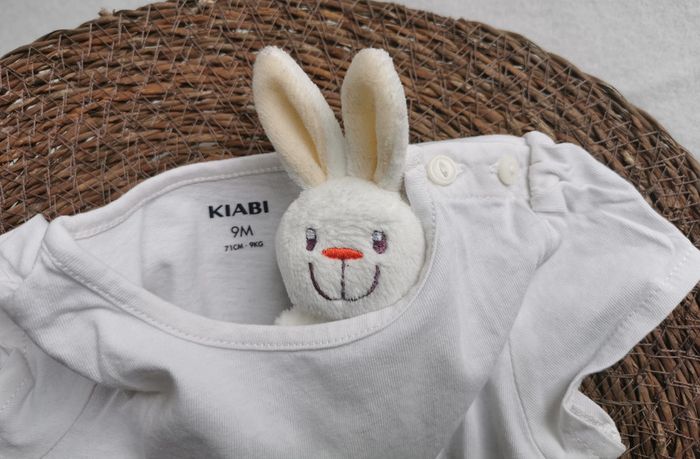 Lot 3 tee-shirt 👣 fille, 9 mois - photo numéro 8