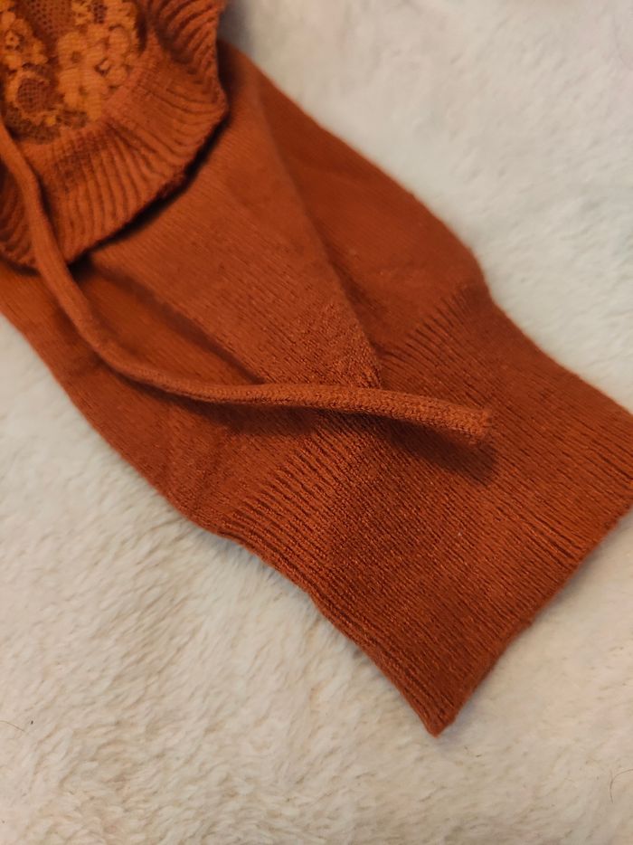 Pull fin manche en dentelle femme - photo numéro 4