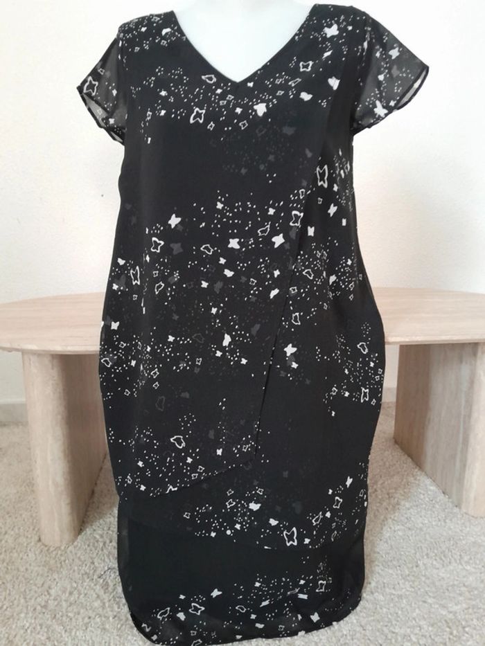 Robe d'été Blancheporte Qualité excelence💫à volant 💫fluide 💫taille 42💫 - photo numéro 2