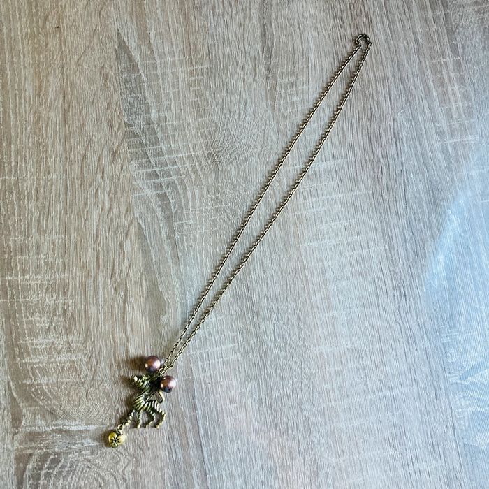 Collier zèbre | doré 🌸