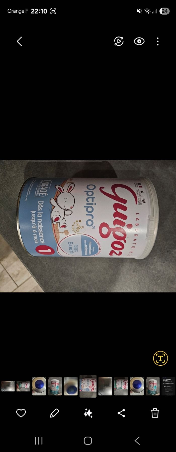 Lait guigoz optipro