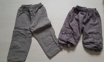Lot 2 pantalons 12 mois