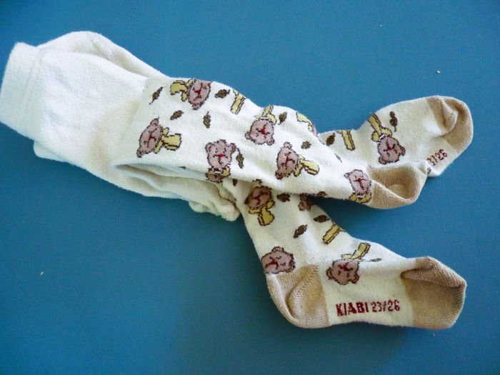 Lot collants coton bébé fille 19 22 23 Kiabi accessoire mode TBE - photo numéro 5