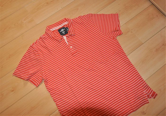 H&M polo rouge ligné t.L gamme LOGG - photo numéro 2
