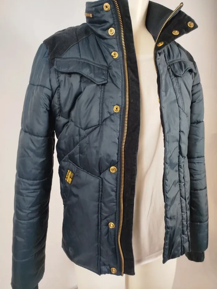 Manteau court G-Star Raw - Doudoune bleu marine - Homme XS A259 - photo numéro 2