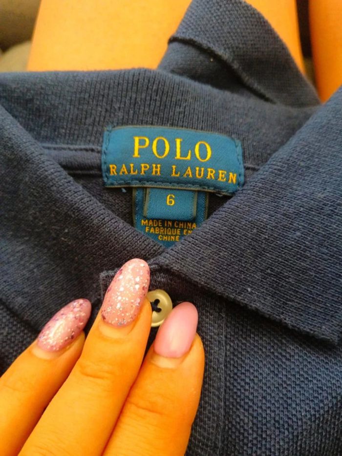 C46 polo marine Ralph Lauren 6 ans - photo numéro 4