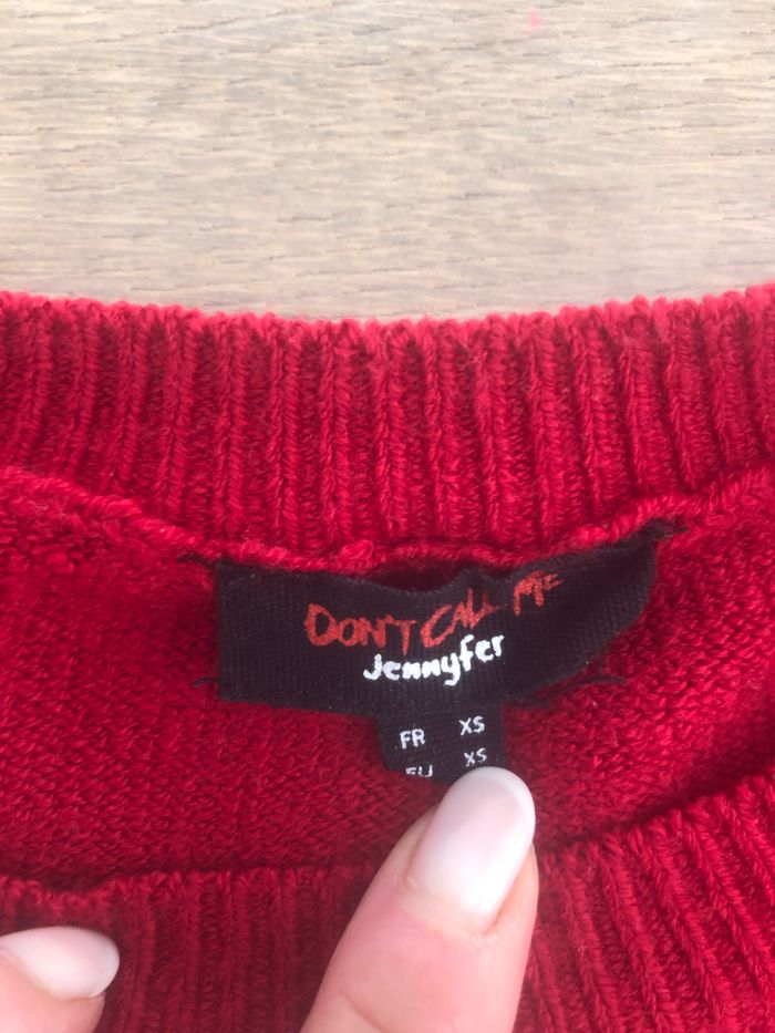 Pull Crop Top rouge - photo numéro 2