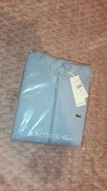 Sweat à capuche zippé Lacoste homme 