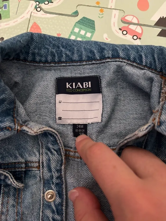 Veste en jean Kiabi 24 mois - photo numéro 2