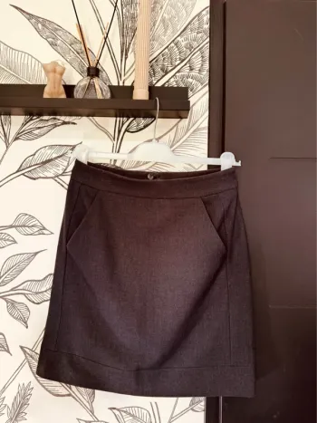 Taille 36 ~ S jupe courte tailleur femme Camaieu grise 🌸