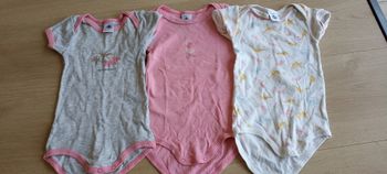 Lot 3 bodys petit bateau 6mois