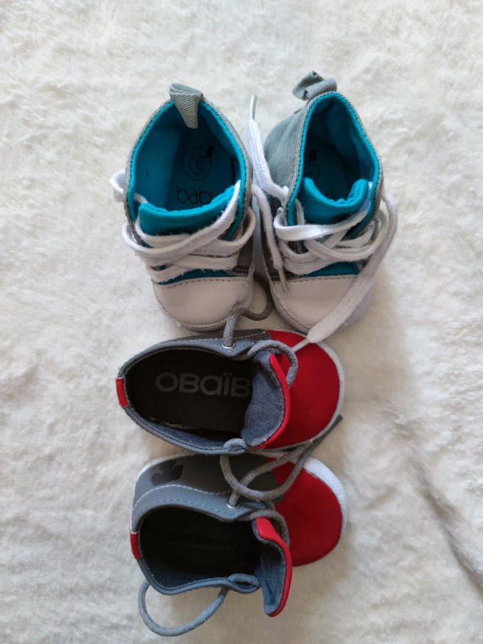 Lot de 2 paires de chaussures bébé - photo numéro 2