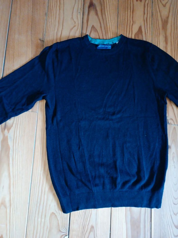 Magnifique pull jules bleu nuit taille M comme neuf - photo numéro 3