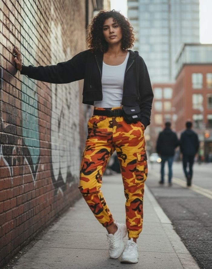 Cargo femme 36 treillis