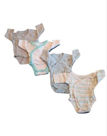 Garçon : (taille naissance) lot de 4 bodies