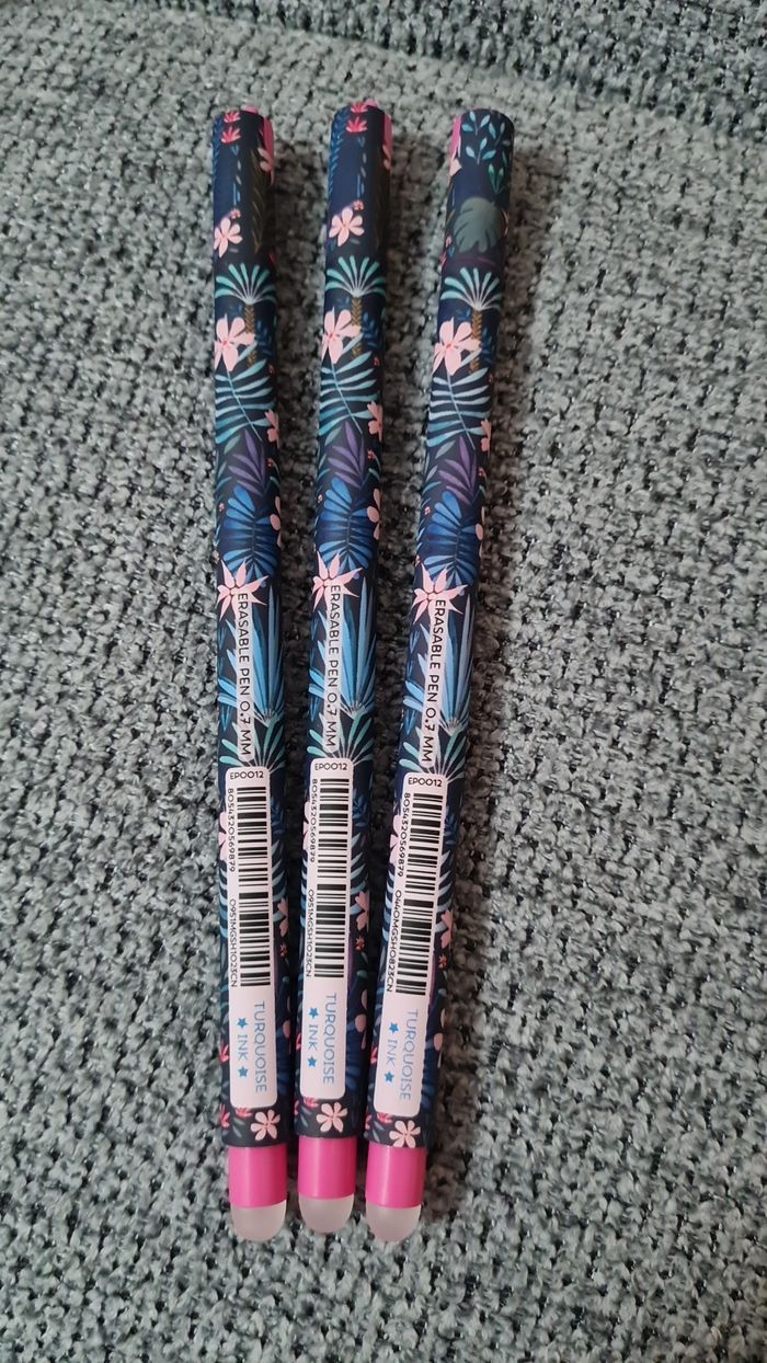 Legami Fleur 🌸Effaçables = 3 exemplaires = 3 Stylos Neufs - photo numéro 4
