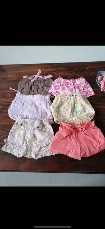 Lot shorts fille