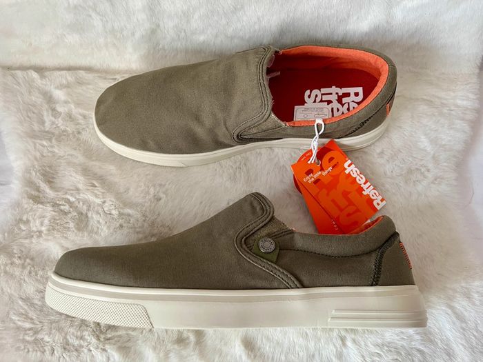 Baskets kaki et corail refresh pointure 42 - photo numéro 5